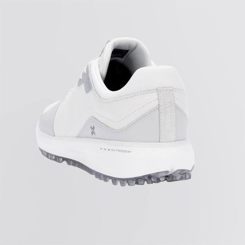 X Sport Classic LE Spikeless Golf Shoes White/Black/Metallic Silver