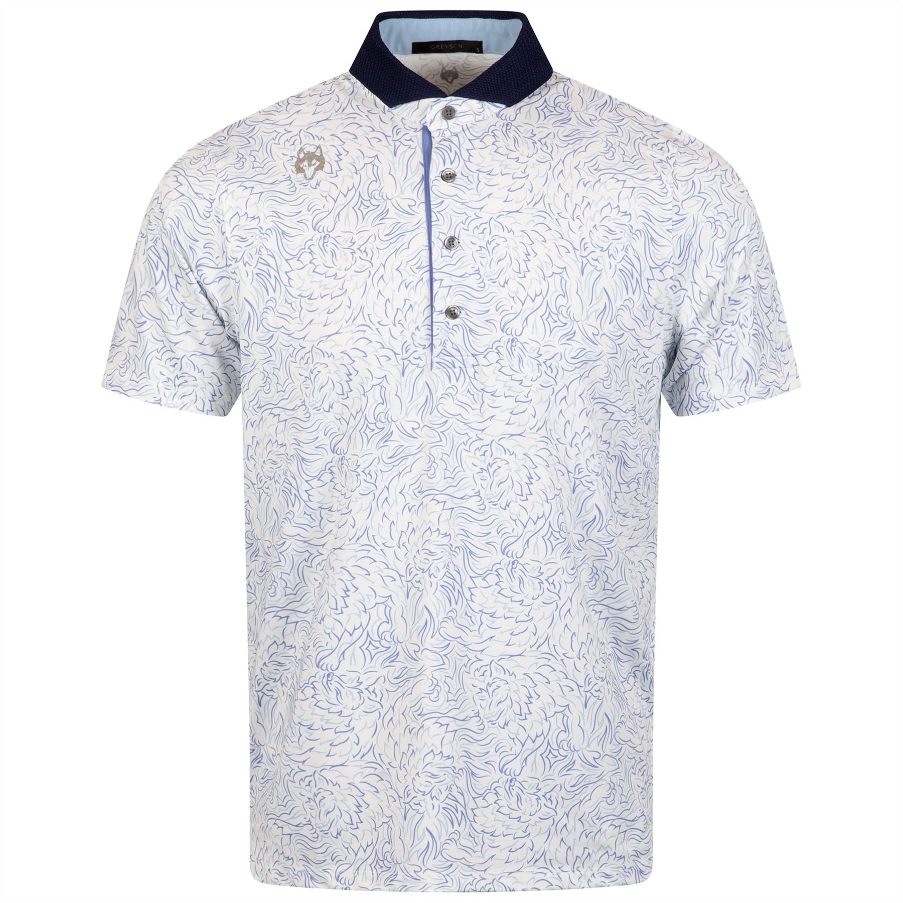 最新　GREYSON グレイソン　Den of Thieves Polo　M Greyson Den Of Thieves Polo Arctic | TRENDYGOLF USA