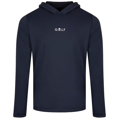 x TRENDYGOLF Skull Golf Logo Brushed Back Tech Terry Hoodie Twilight