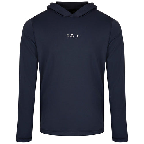 x TRENDYGOLF Skull Golf Logo Brushed Back Tech Terry Hoodie Twilight