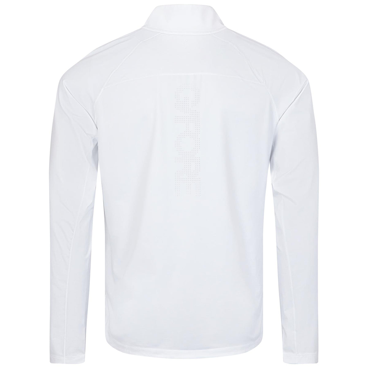S&T Golf Logo Italian Tech Melange Raglan Quarter Zip Pullover Snow