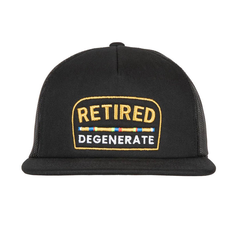 Retired Trucker Hat Jet Black