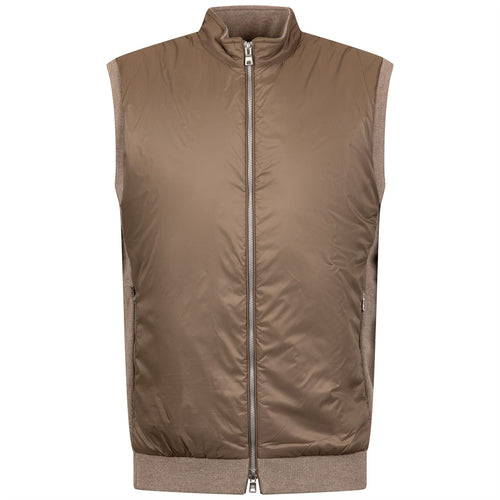 Holdridge Hybrid Full Zip Sweater Vest Toffee