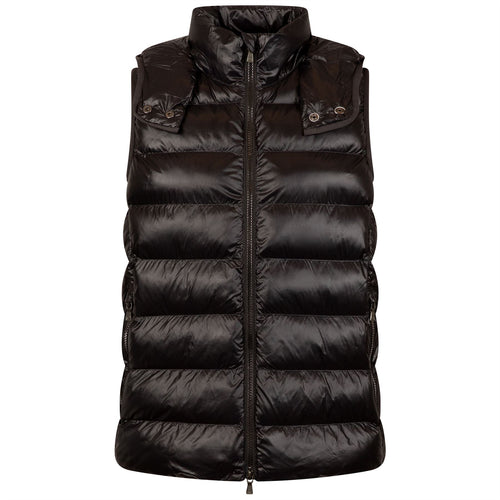 Womens Chiron Hooded Vest Black - AW24