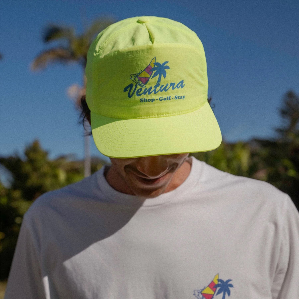 Ventura Snapback Cap Lime
