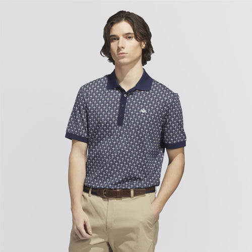 Originals All Over Trefoil Polo Night Indigo/Chalk White