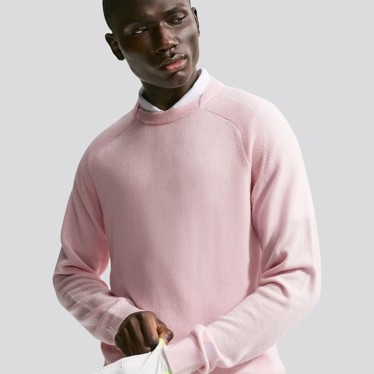 Tailored Performance Crewneck Sweater Pearl Pink/Sail