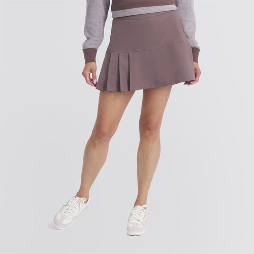x AP Womens A-Sym Pleat Skirt Flat Bronze