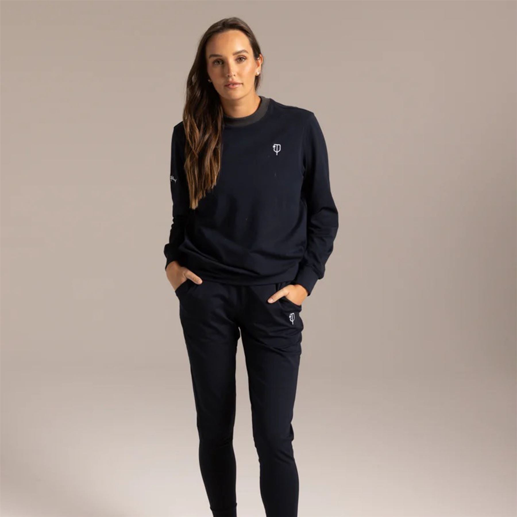 Womens Founders Crew Neck Bainbridge Blue