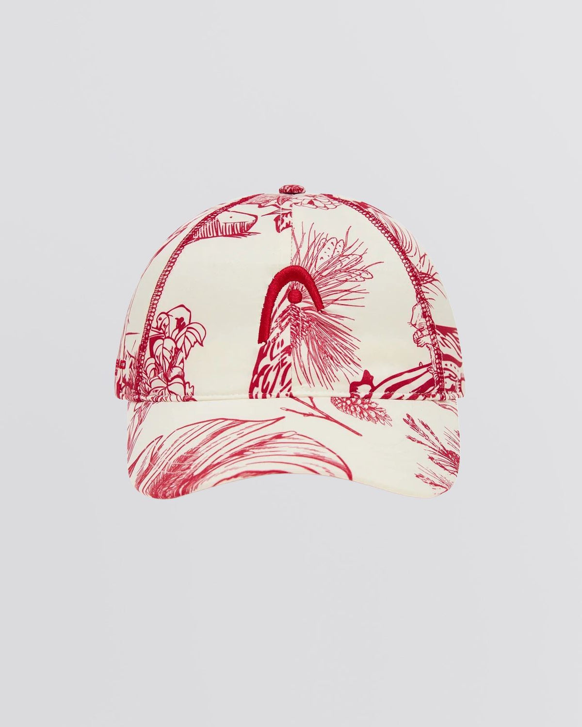 Womens Technical Cap Red Botanical