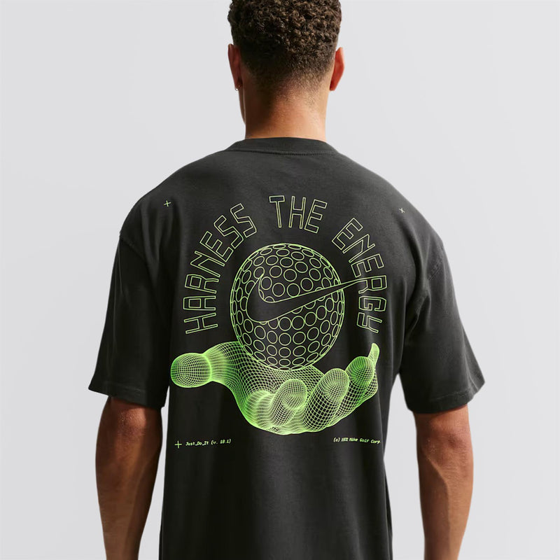 Loose Fit Golf T-Shirt Off Noir