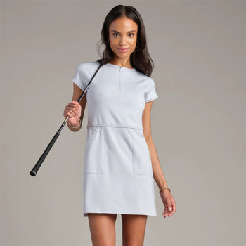 Rhone Stance Rib Dress Blue Ice | TRENDYGOLF USA