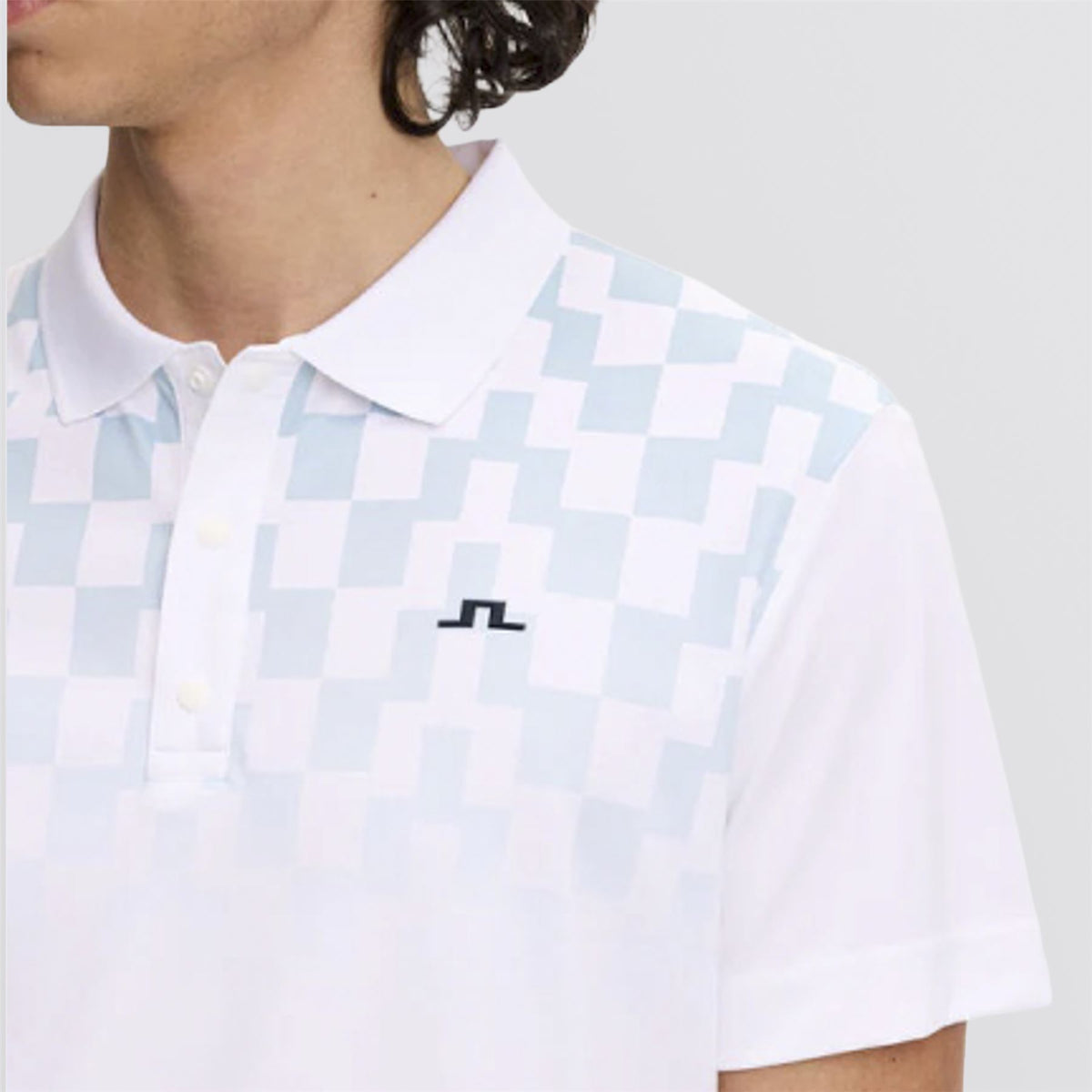 Finn Print Polo Finn Fade White