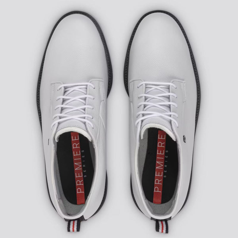 Premiere Series Field Golf Shoes Cleated Laced Golf Shoes White/Black/Red