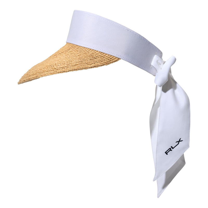 Womens Twilly Tie Visor White