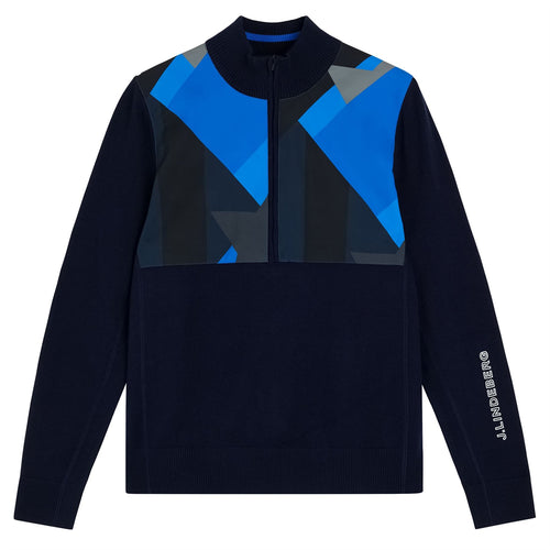 Hybrid Knit Sweater Blue Flag Patchwork - AW22