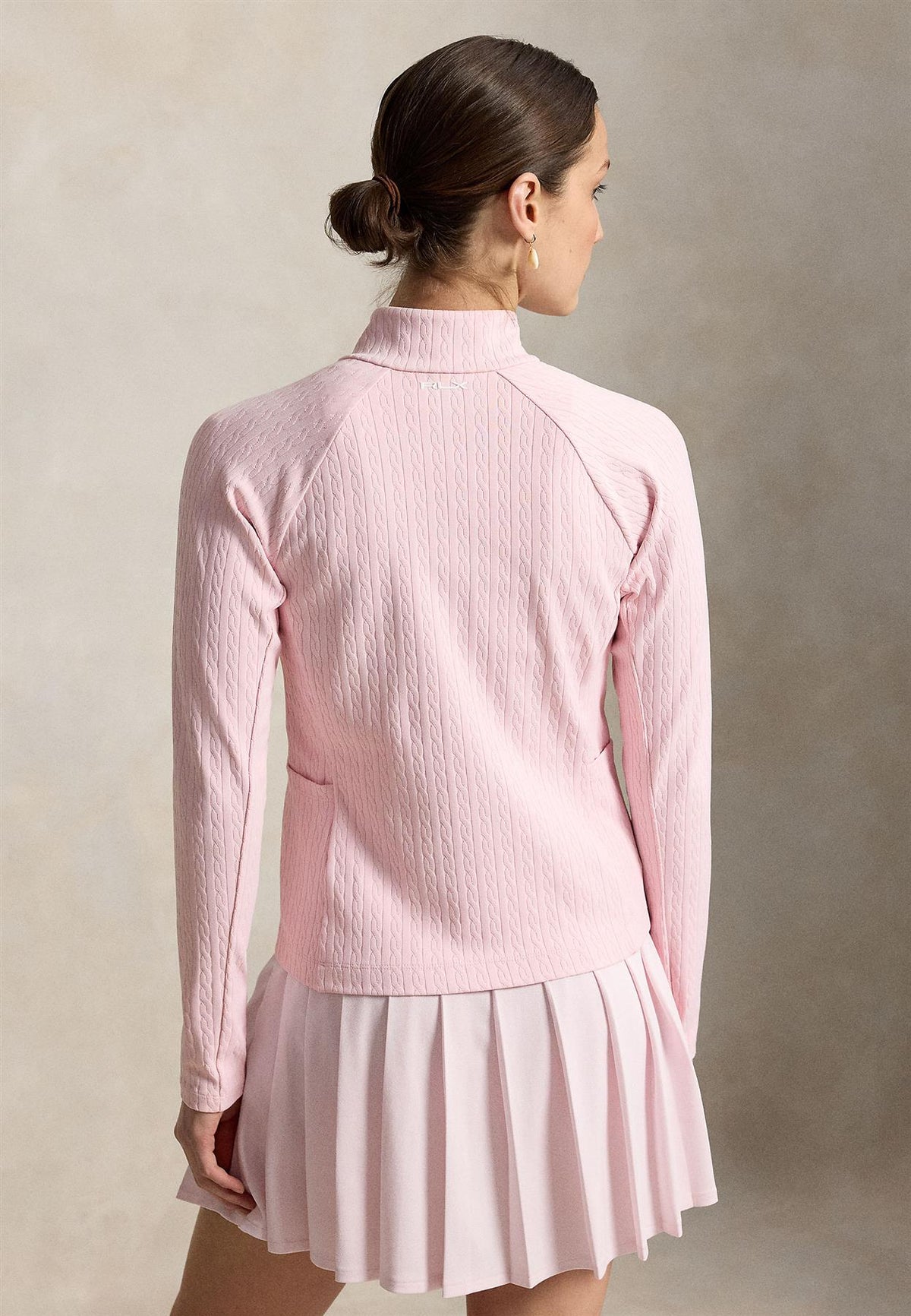 RLX Womens Active Cable Knit Sweatshirt Acacia Pink