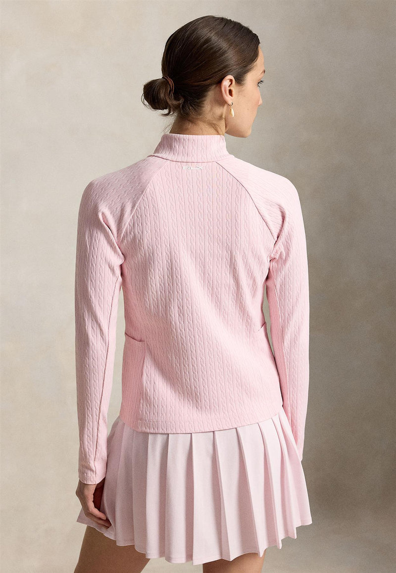 RLX Womens Active Cable Knit Sweatshirt Acacia Pink
