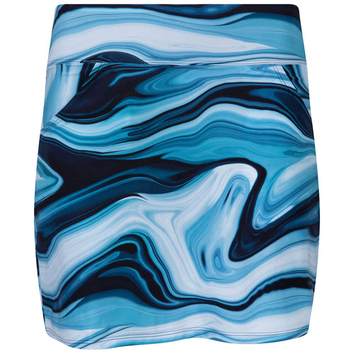 Womens Bonded Skirt Blue Marble - SS23