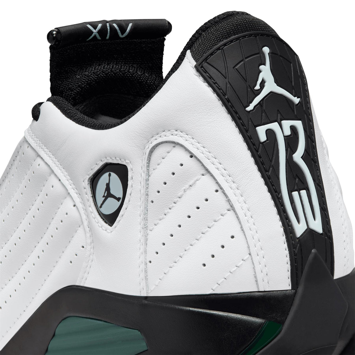 Air Jordan 14 Golf Shoes White/Oxidized Green/Black/Glacier Blue