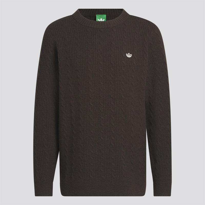 Originals Novelty Cableknit Sweater Dark Brown
