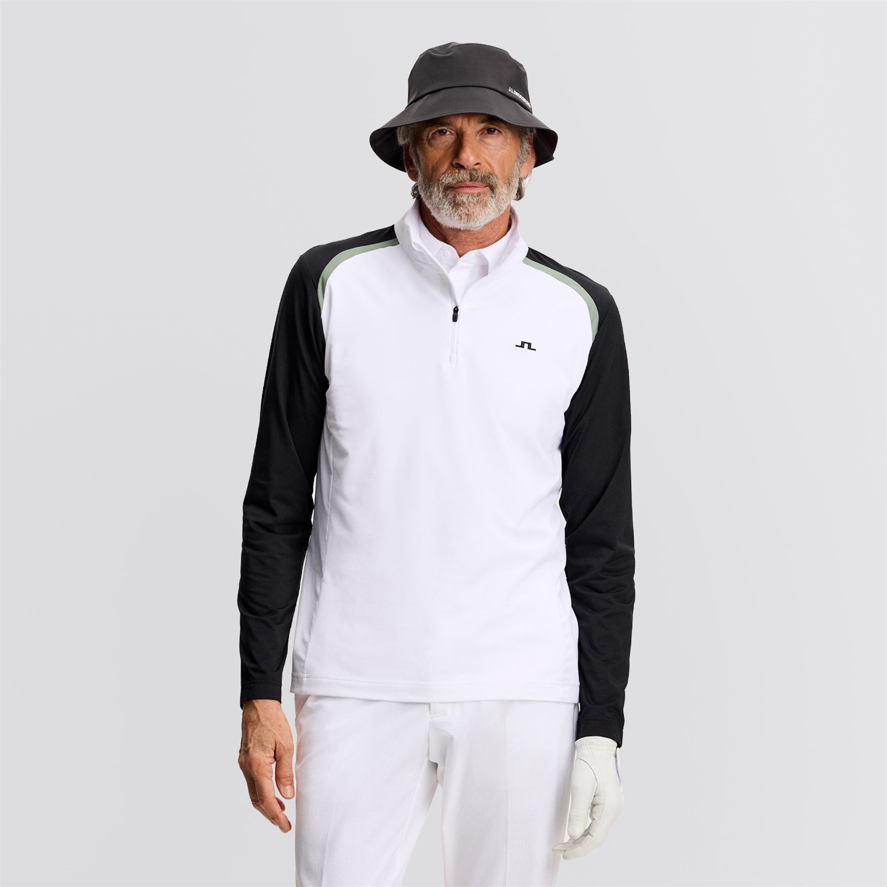 Blake Zip Mid Layer White