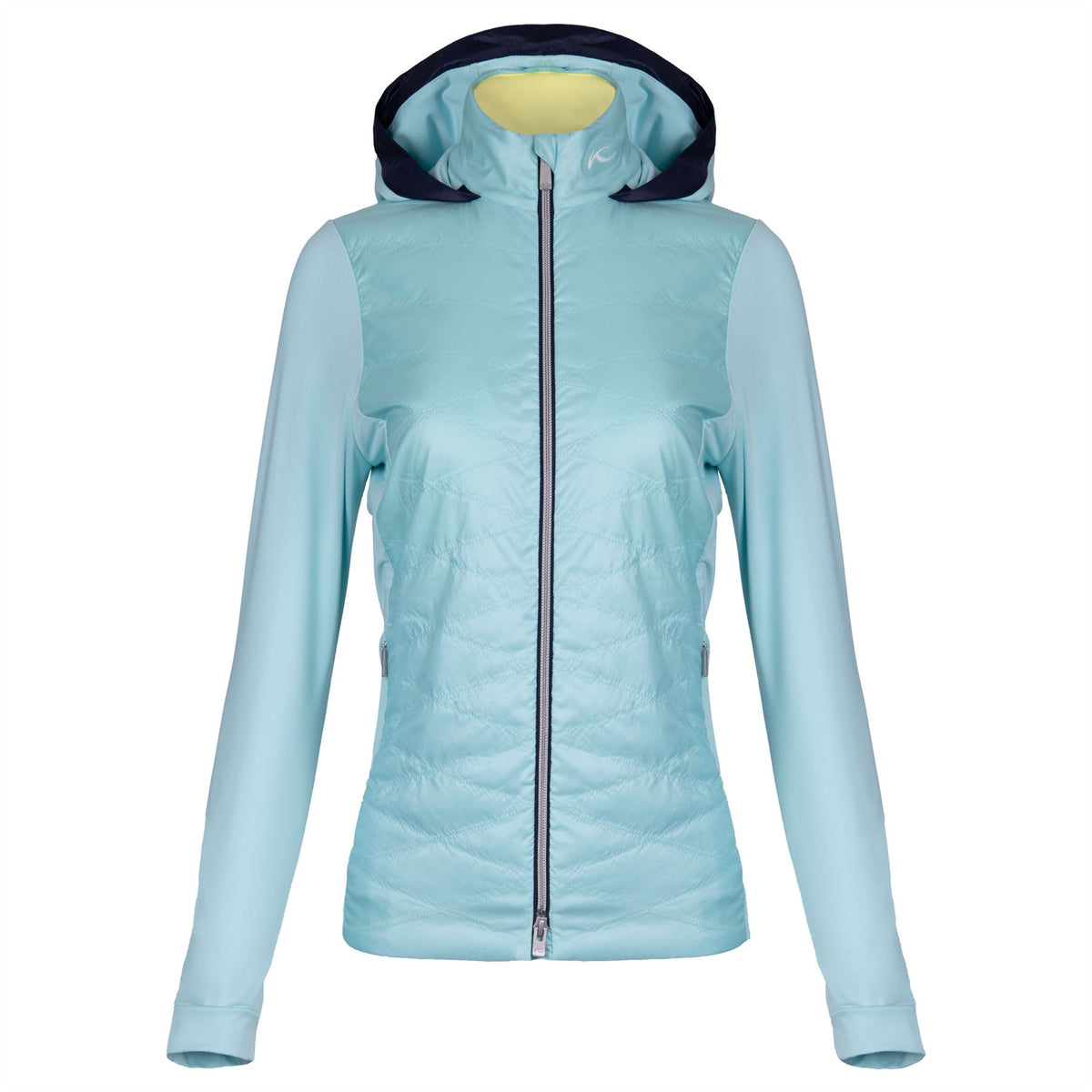 Womens Retention Hooded Hybrid Jacket Capri/Atlanta Blue