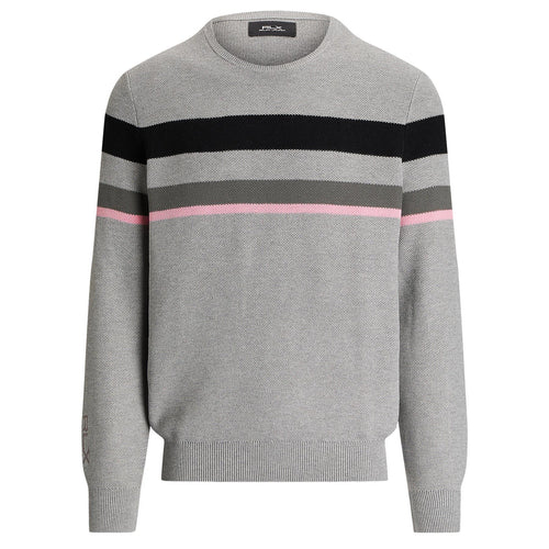 Performance Striped Cotton-Blend Sweater Andover Heather Combo - SS24