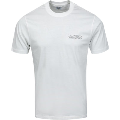30/1 Jersey Reverse Logo T-Shirt Gauze White