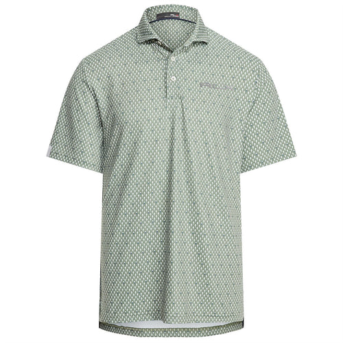 Classic Fit Performance Print Polo Shirt Ball And Tee Cargo Green - AW23