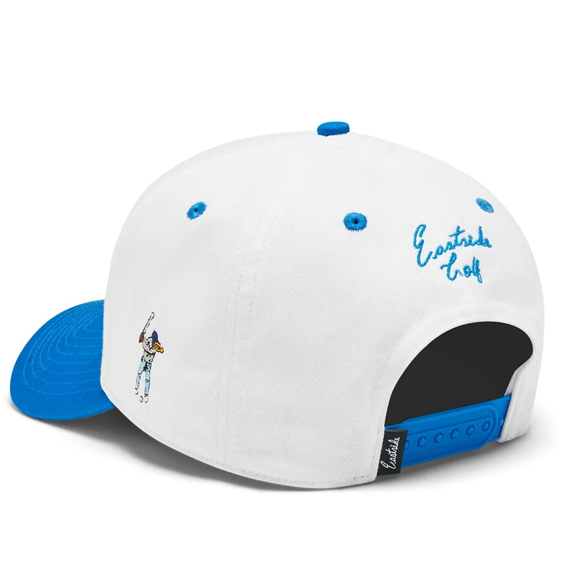 Five Panel Hat Bright White/Royal Blue