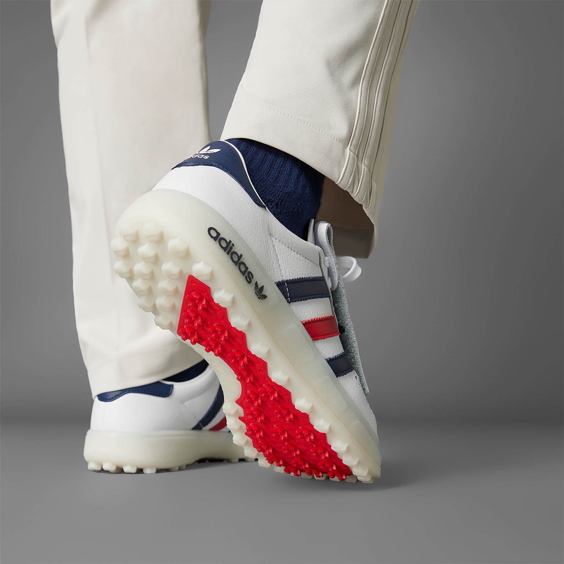 adidas コースカップ Coursecup Spikeless Golf adidas CourseCup Spikeless Golf Shoes Cloud White/Iron Metallic