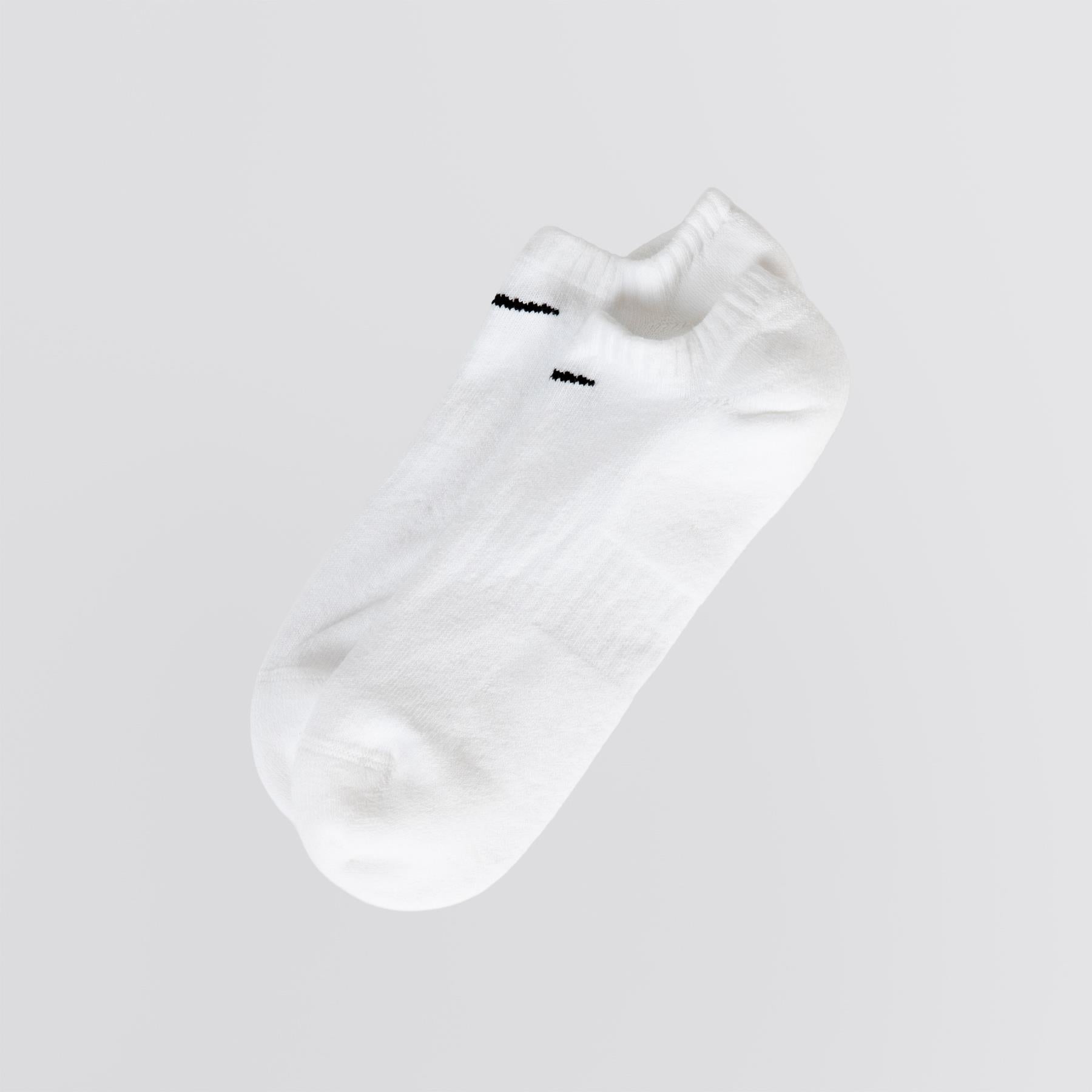 Everyday Cushioned Training No Show Socks 3 Pack White
