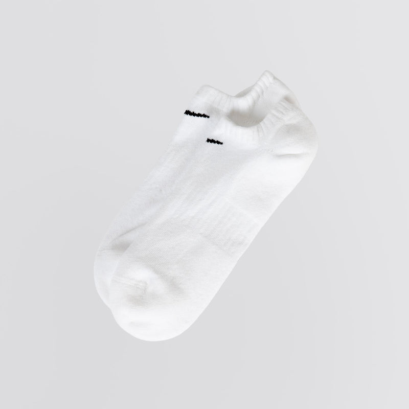 Everyday Cushioned Training No Show Socks 3 Pack White