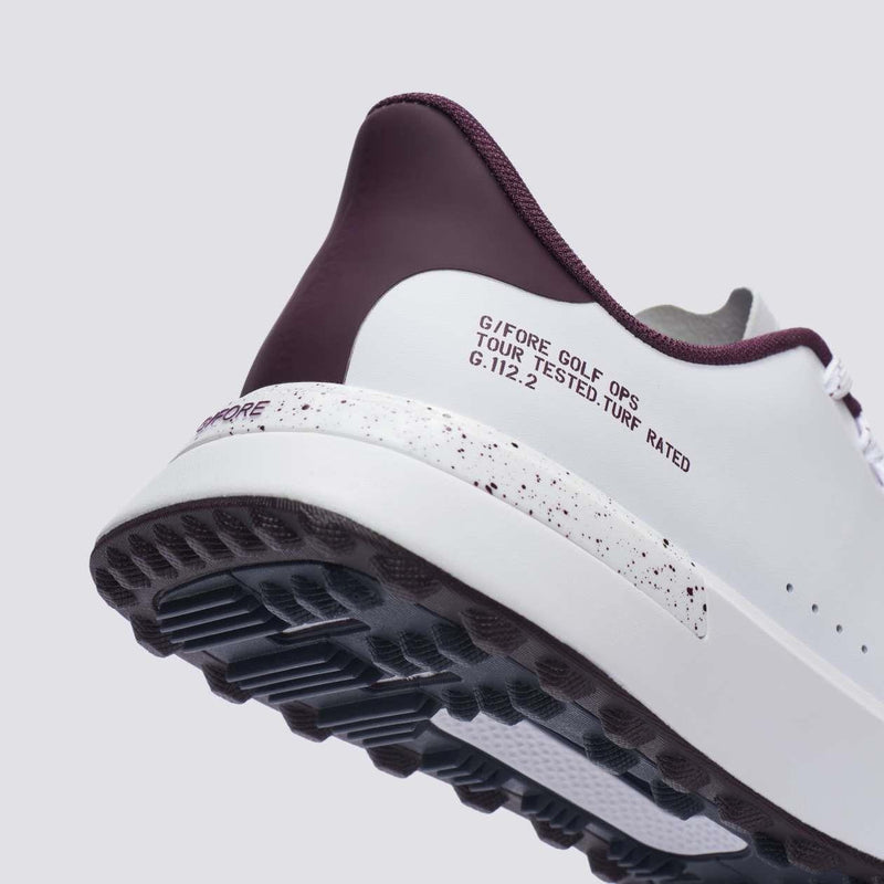 G.112 Golf Shoes Snow/Dark Plum