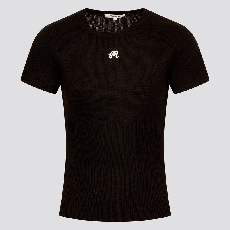 Womens Lisette Knit Top Black