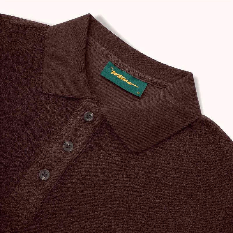 Kooka Terry Polo Deep Chocolate