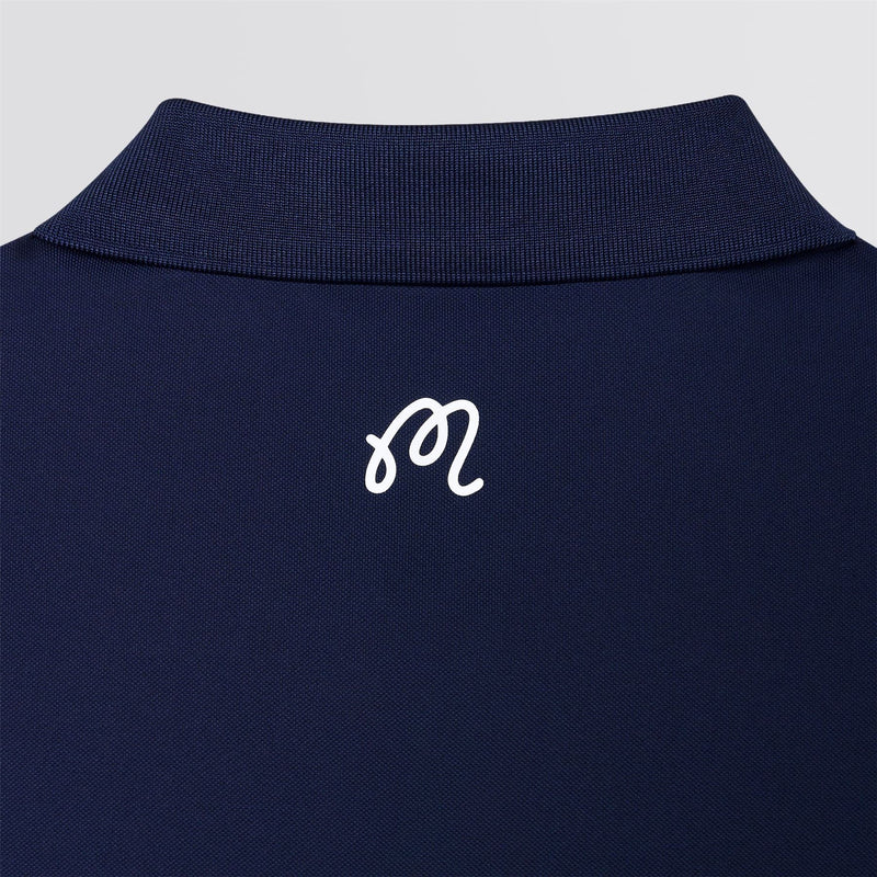 Evergreen Block Placket Polo Navy