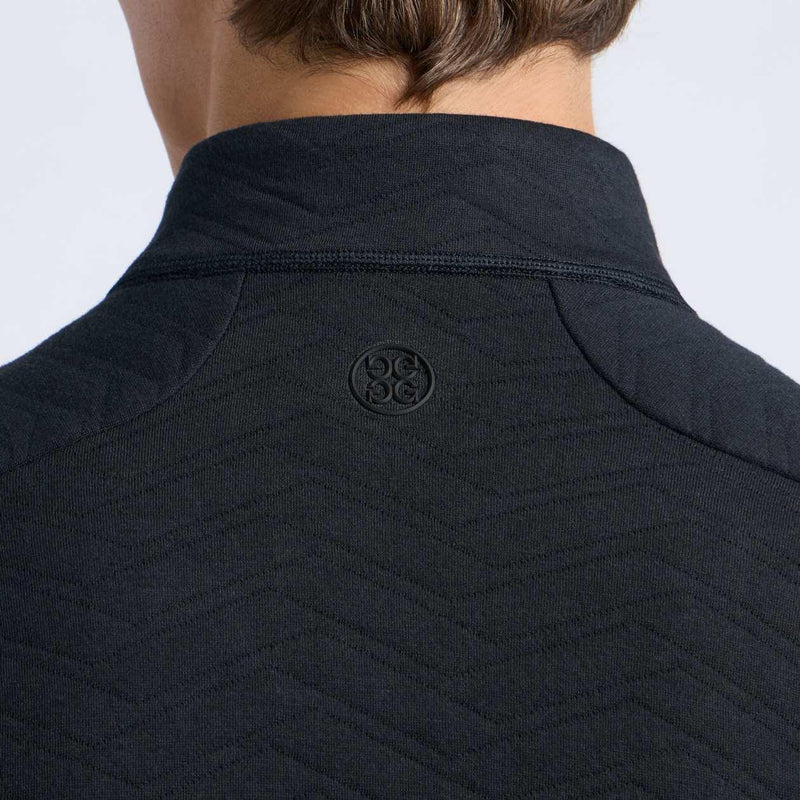 Dunes Cotton Quilted Quarter Zip Onyx