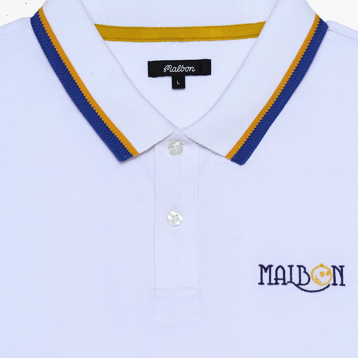 Grasse Pique Polo White