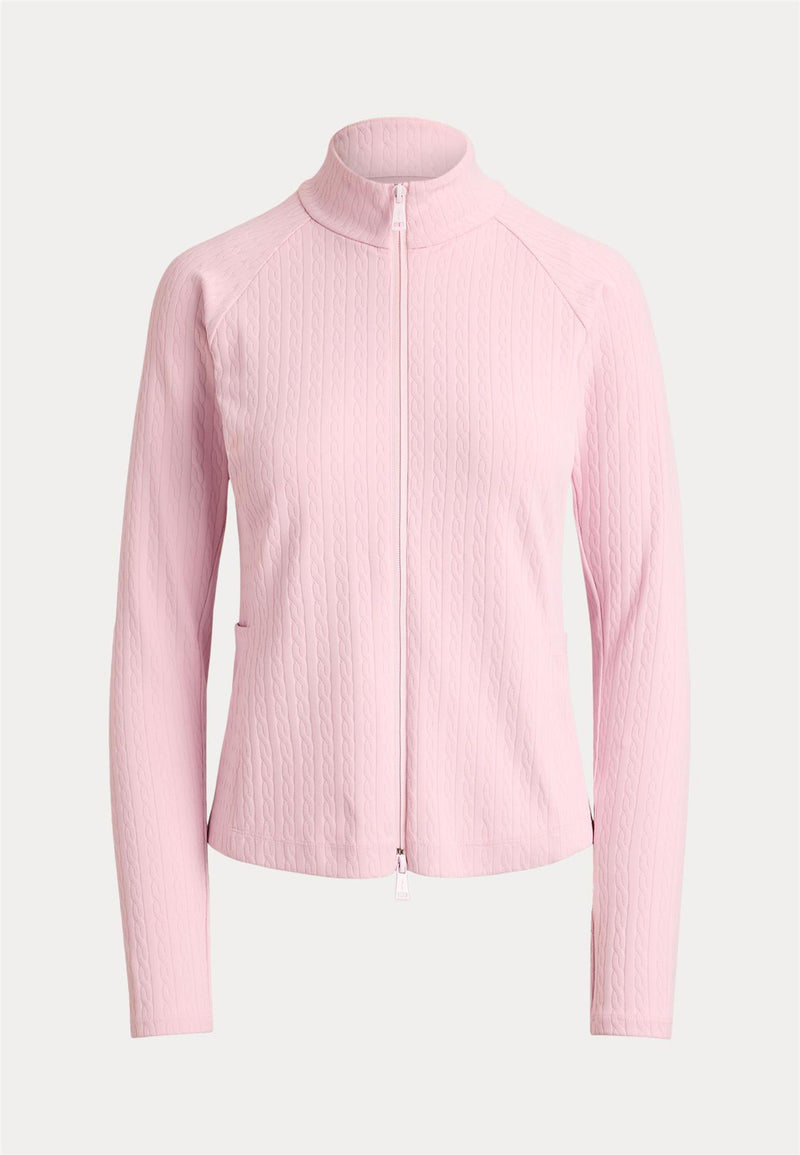 RLX Womens Active Cable Knit Sweatshirt Acacia Pink