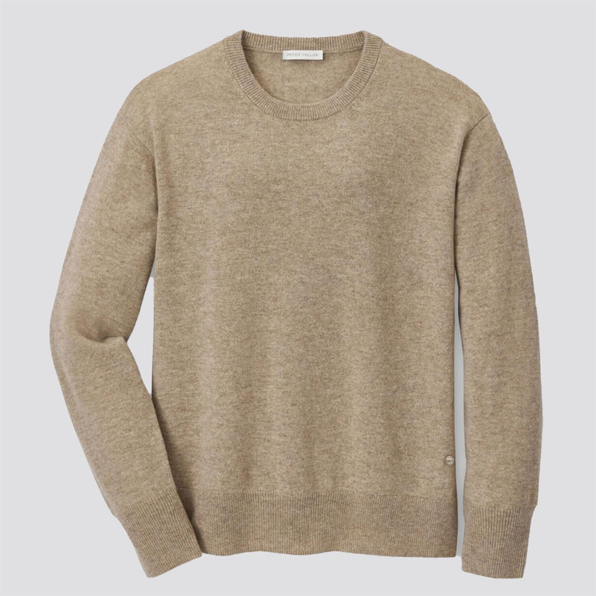 Womens Heritage Cashmere Crewneck Sweater Pebble