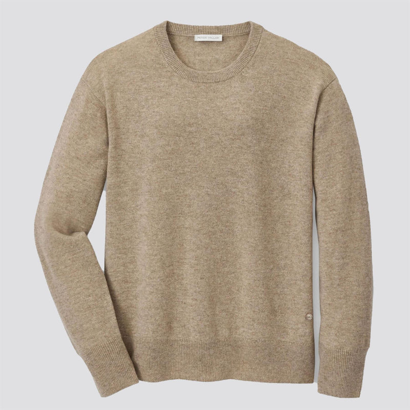 Womens Heritage Cashmere Crewneck Sweater Pebble