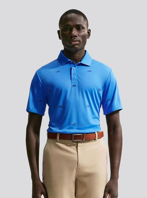 Dri-FIT Par 5 Polo Pacific Blue/College Navy