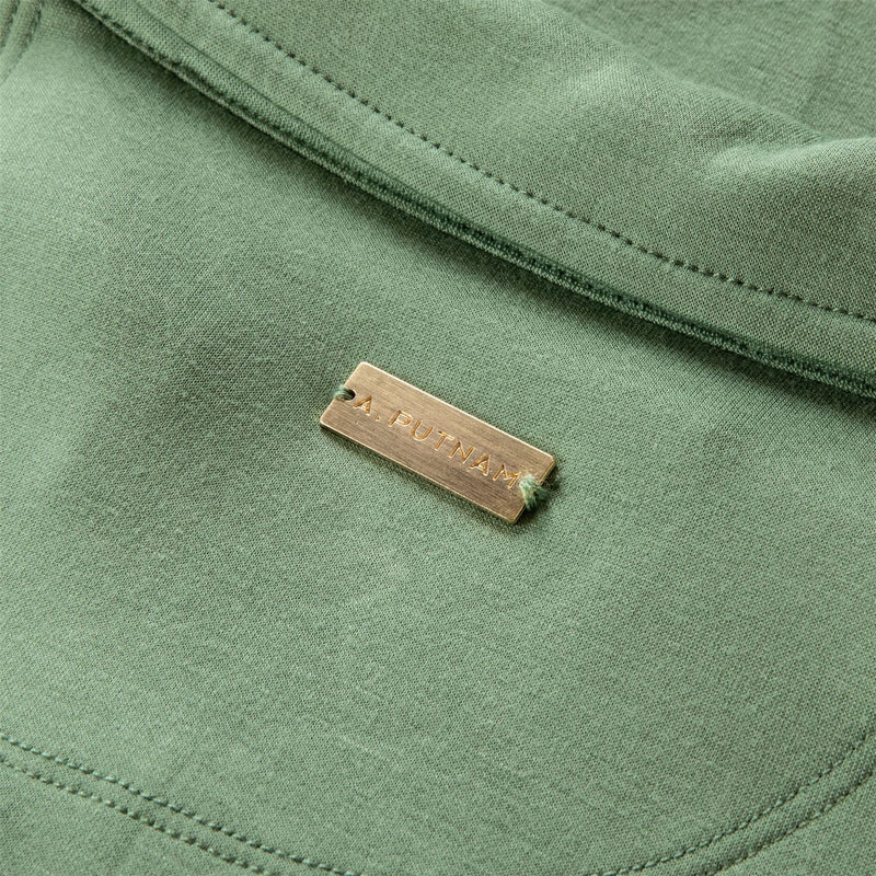 Womens Polo V-Neck Top Chive