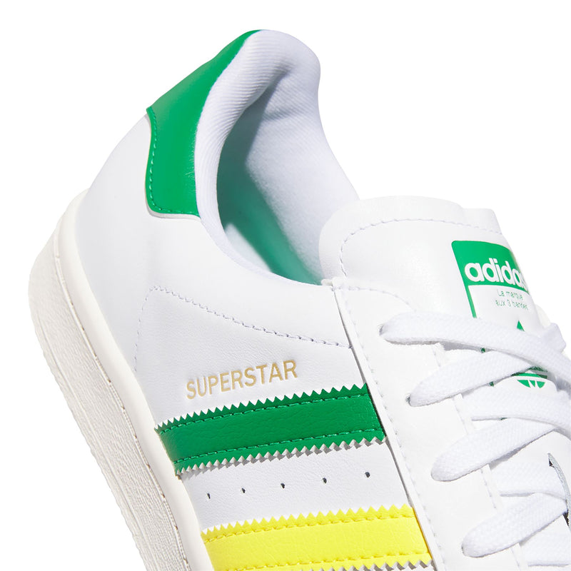 Superstar Spikeless Golf Shoes White/Green/Yellow