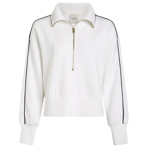 Womens Davenport Half Zip Mid Layer White - AW24