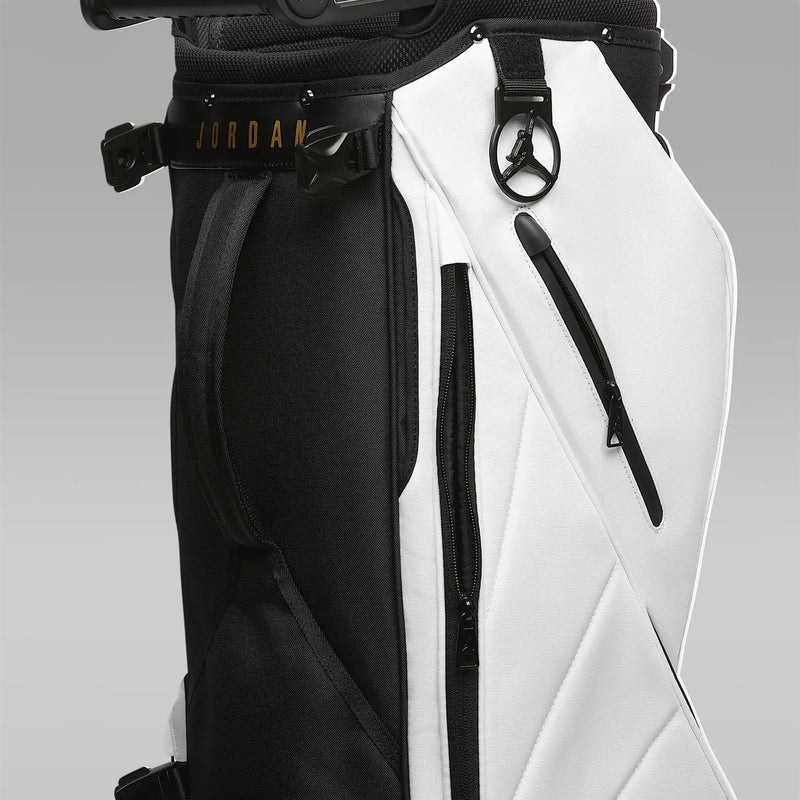 Jordan Fade Away Golf Bag White/Black/Metallic Gold