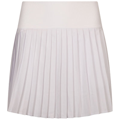 Womens Pleated Performance Skirt White