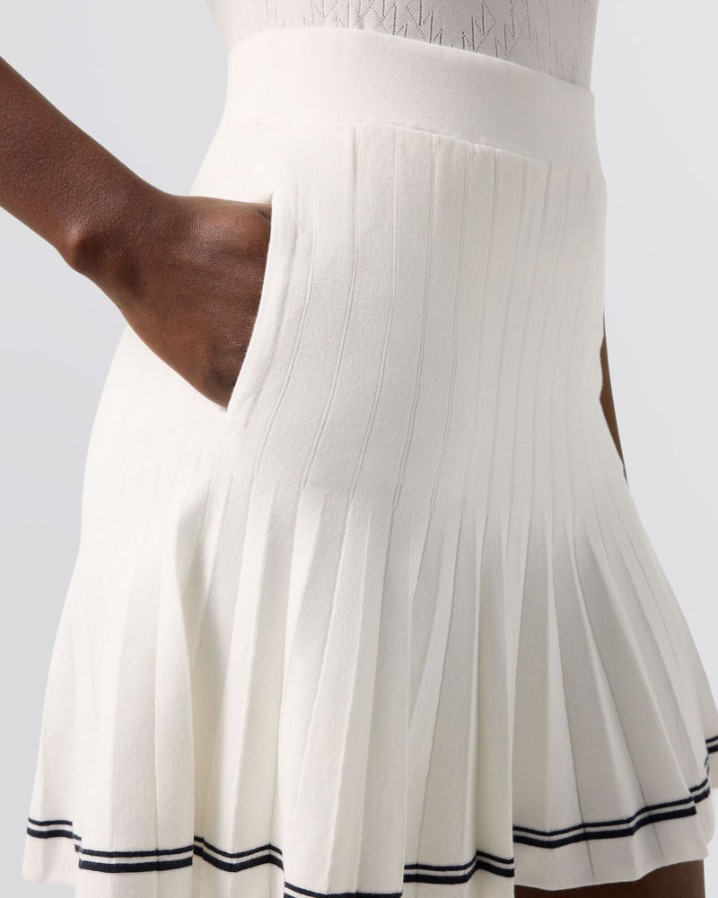 Womens Myra Skirt Off White